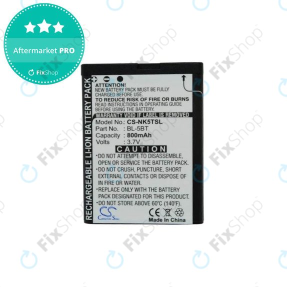 Batteria per Nokia 2600 Classic, BL-5BT, 800mAh, HQ
