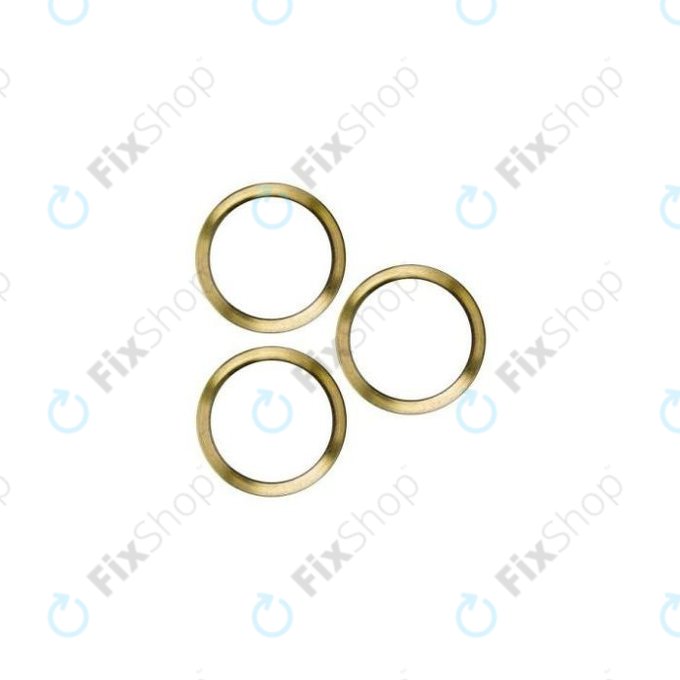 Frame lente fotocamera posteriore 3pcs per iPhone 12 Pro, Gold