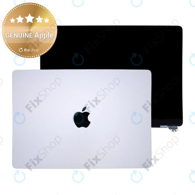 Schermo LCD per MacBook Pro 14", A3112, A3185 (2024), con vetro frontale e copertura, Silver, 661-41792, Genuine Apple