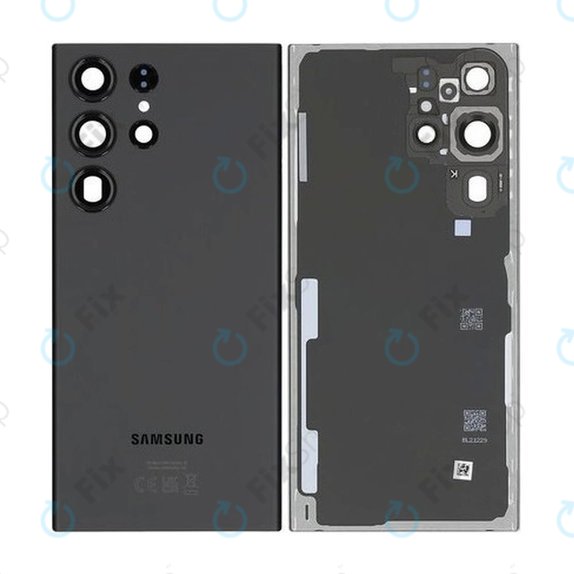 Cover batteria per Samsung S23 Ultra S918B, Phantom Black, GH82-30400A, Genuine Service Pack