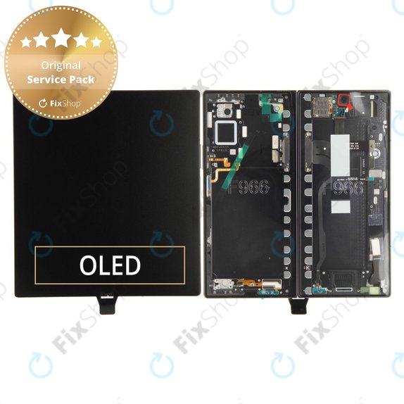 Schermo per Samsung Z Fold 7 F966B, Jetblack, Vetro touch con cornice, GH82-37548C, Genuine Service Pack