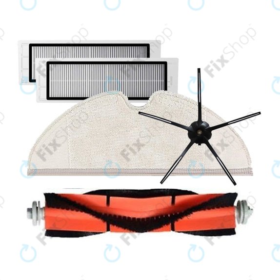 Set completo per Xiaomi Roborock S5 Max, S6, S6 MaxV, S6 Pure, Xiaowa E3, Black