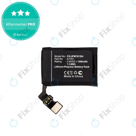 Batteria per Apple Watch 2 42 mm, 300mAh, Li-Pol, 3.8 V, A1761, HQ