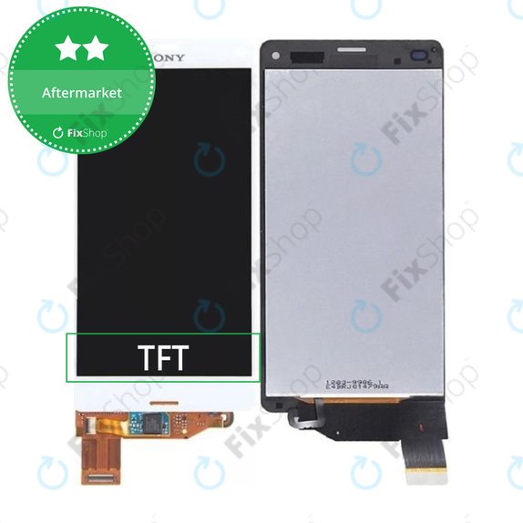 Schermo LCD per Sony Xperia Z3 Compact D5803, White, Vetro touch senza cornice
