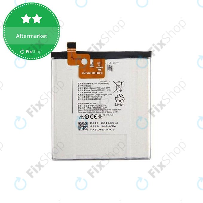 Batteria per Lenovo VIBE Z2, BL230, 3000mAh