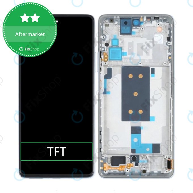 Schermo per Xiaomi 11T, 11T Pro, Celestial Blue, Vetro touch con cornice
