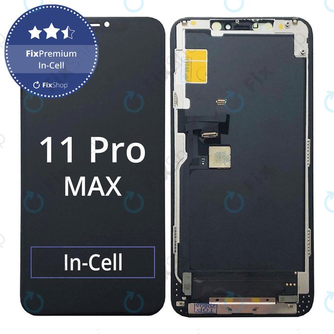 Schermo In-Cell FHD per iPhone 11 Pro Max, Vetro touch con cornice, FixPremium