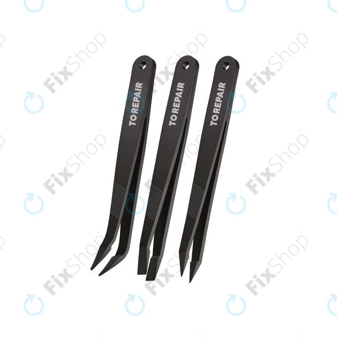 Set di pinzette di precisione per riparazioni delicate 3 in 1, SBS