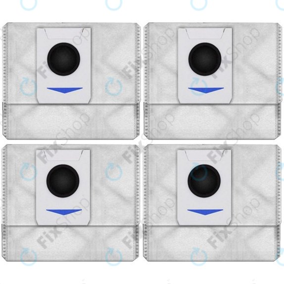 Sacchetto per aspirapolvere, 4 pz., Antibatterico e rimozione degli odori per Ecovacs Deebot T-series, X-series