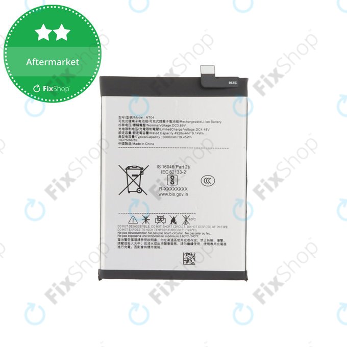 Batteria per Nothing Phone (3a), (3a) Pro, NT04, 5000mAh