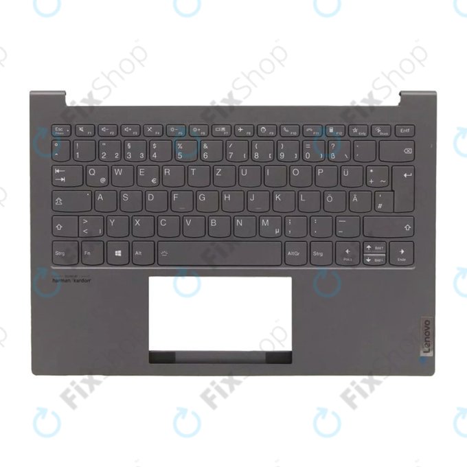 Cover C poggiapolsi e tastiera DE per Lenovo ThinkBook 13X ITG, Slate Gray, 77034096, Genuine Service Pack