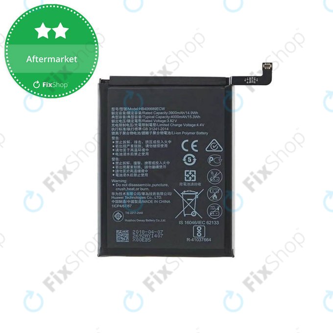 Batteria per Huawei Y9 (2018), Y7 (2019), HB406689ECW, 4000mAh