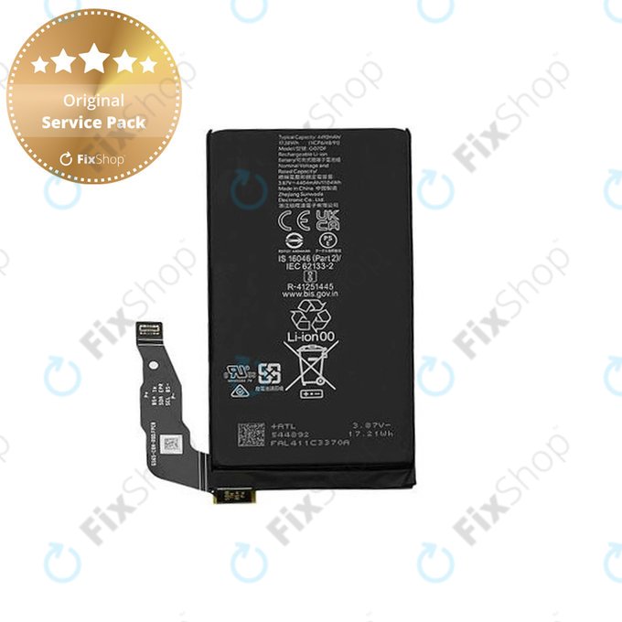 Batteria per Google Pixel 8a, G07DF, G949-01097-00, G949-00795-00, 4492mAh, Genuine Service Pack