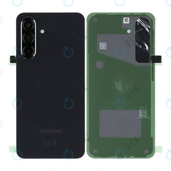 Cover batteria per Samsung A36 A366E, Awesome Black, GH82-36804A, Genuine Service Pack
