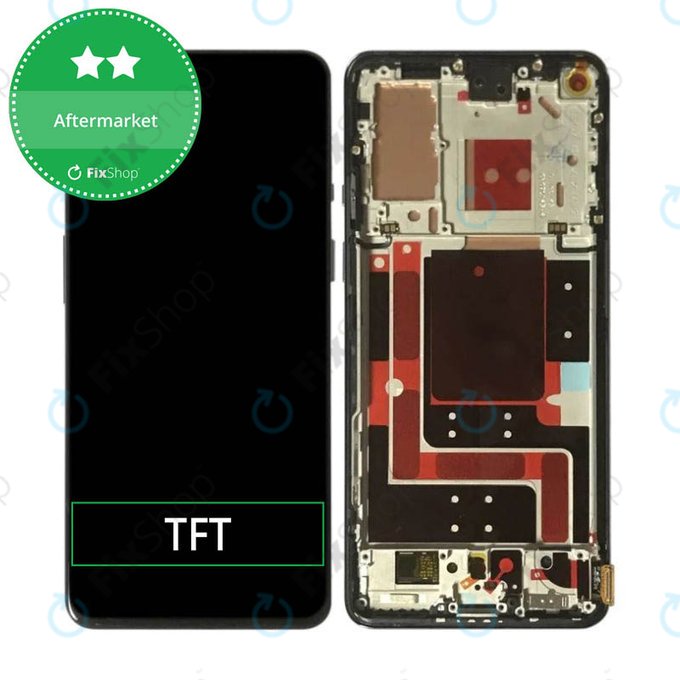 Schermo per OnePlus 9, Astral Black, Vetro touch con cornice