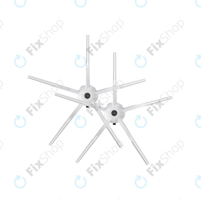 Spazzola laterale White 2 pz per Xiaomi Roborock S4, S5 Max, S6, S6 MaxV, S6 Pure, S7, S7+, S7 MaxV, S7 Pro Ultra, Q7, Q7+, Q7 Max, Q7 Max+, T7S Plus, E4, E5, T4, T6, Xiaowa E3