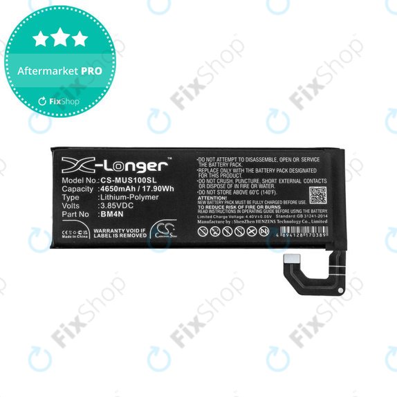 Batteria per Xiaomi Mi 10 M2001J2G, 4650mAh, Li-Pol, 3.85 V, BM4N, HQ