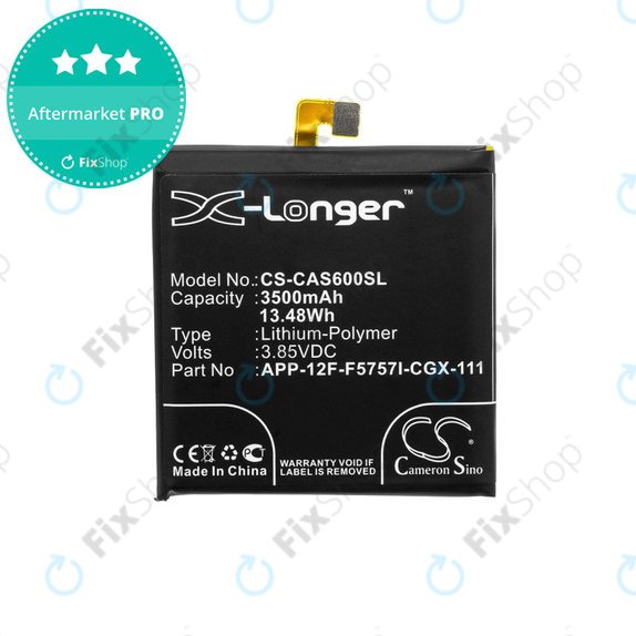 Batteria per Caterpillar CAT S60, 3500mAh, Li-Pol, 3.85 V, APP-12F-F5757I-CGX-111, HQ