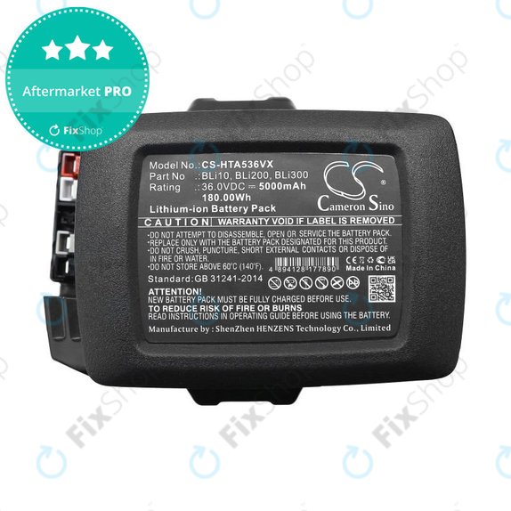 Batteria per Husqvarna 110il, 525ilxt, BLi10, BLi200, Li-Ion, 5000mAh, 36V, HQ