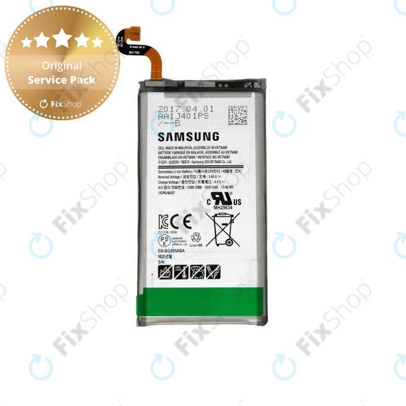 Batteria per Samsung S8 Plus G955F, EB-BG955ABE, EB-BG955ABA, GH43-04726A, GH82-14656A, 3500mAh, Genuine Service Pack