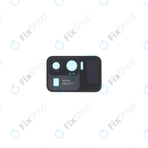 Lente fotocamera posteriore con LCD per Xiaomi Mi 11 Ultra M2102K1G, Black