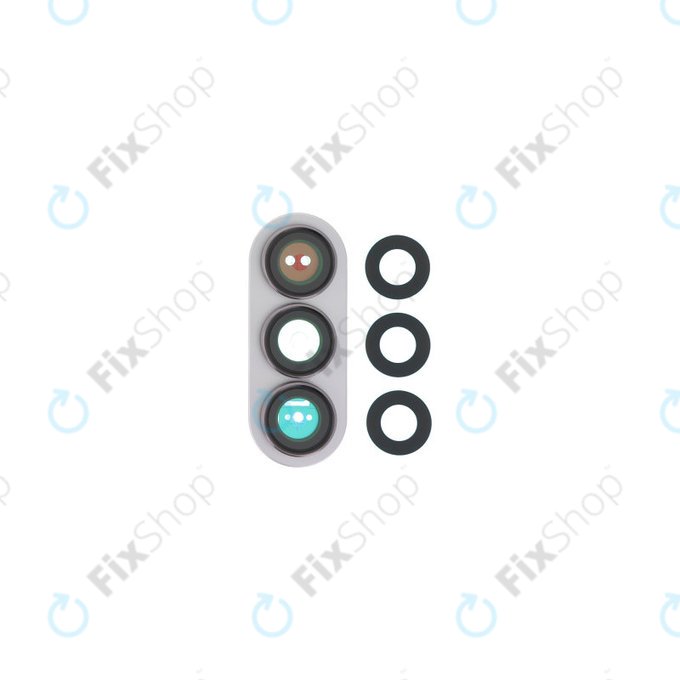 Lente fotocamera posteriore con frame per Samsung Z Fold 7 F966B, Silver Shadow