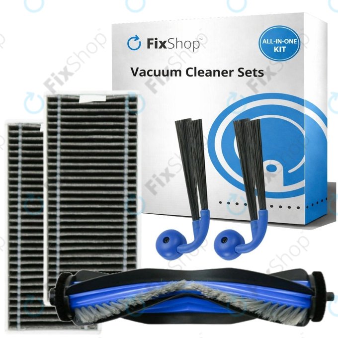 Set di ricambi per Ecovacs Deebot X9 Pro Omni (1x spazzola principale, 2x filtro, 2x spazzola laterale)