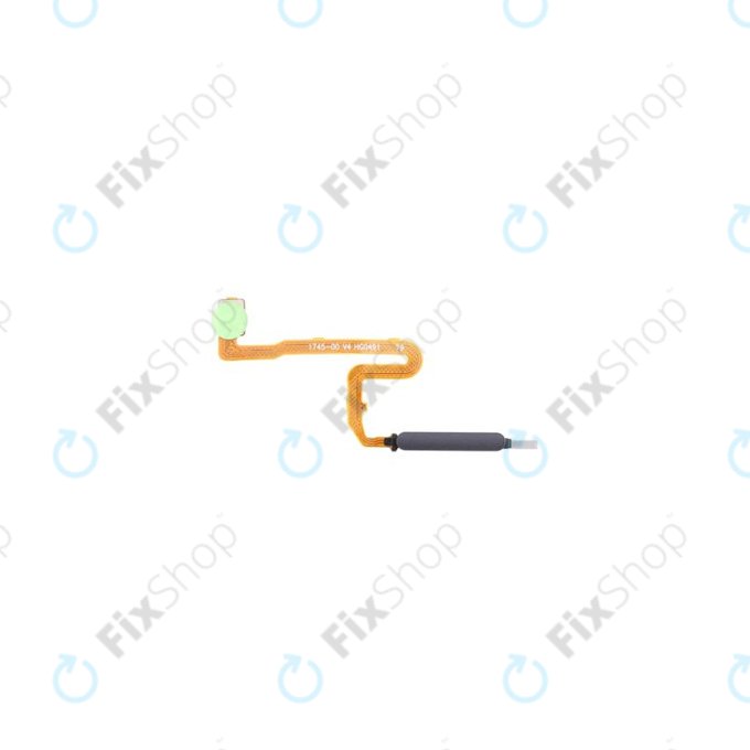 Sensore di impronte digitali e cavo flex per Xiaomi Redmi Note 10 Pro, Black