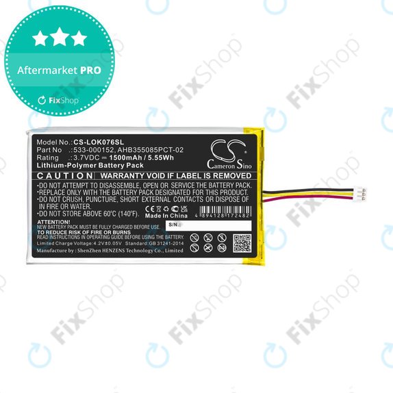 Batteria per Logitech G913, G913 TKL, G915, G915TKL, 533-000152, Li-Pol, 1500mAh, 3.7V, HQ