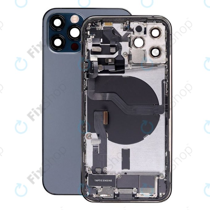 Scocca posteriore con piccoli componenti per iPhone 12 Pro, Blue