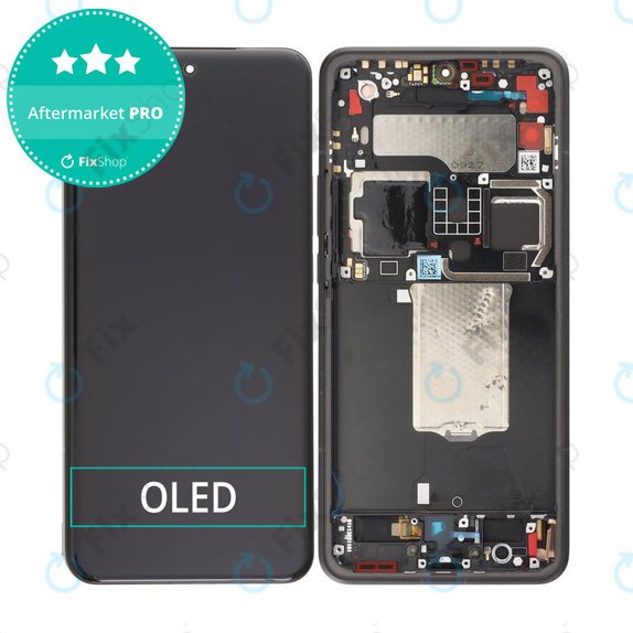 Schermo OLED per Xiaomi 15 Ultra 5G, Black, Vetro touch con cornice