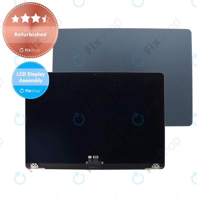 Schermo LCD per MacBook Air 15" M2 A2941 (2023), M3 A3114 (2024), Midnight, Display, Vetro frontale, Scocca, Refurbished