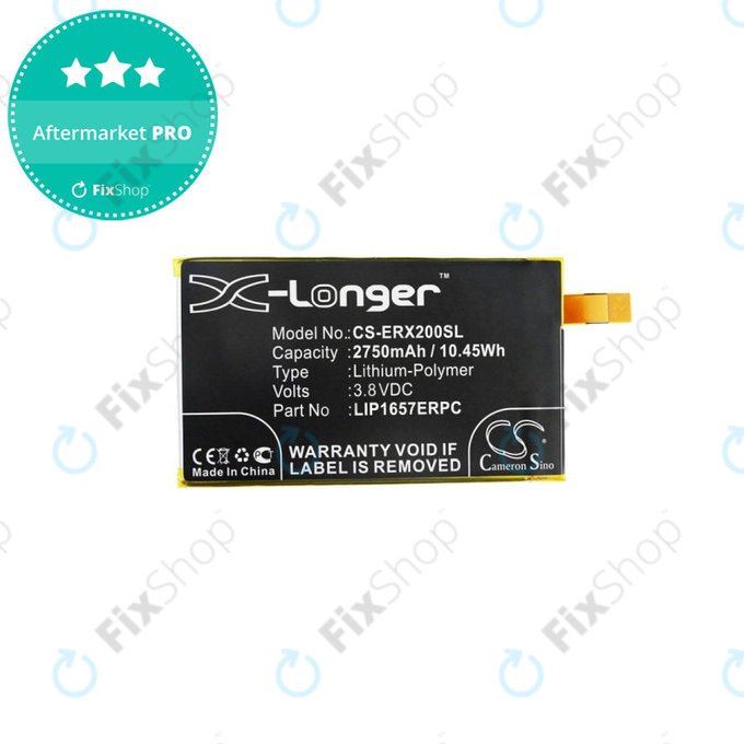 Batteria per Sony Xperia XZ2 Compact, 2750mAh, Li-Pol, 3.8 V, LIP1657ERPC, HQ