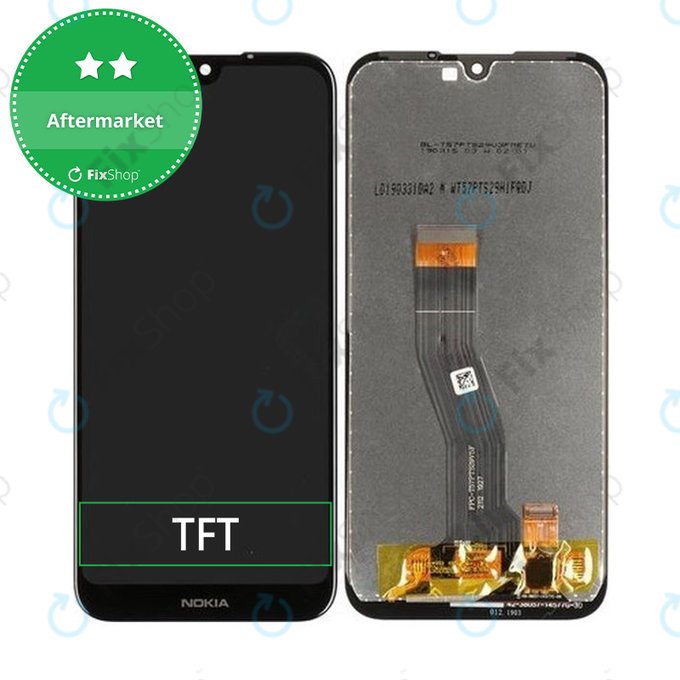 Schermo LCD per Nokia 4.2, Vetro touch senza cornice
