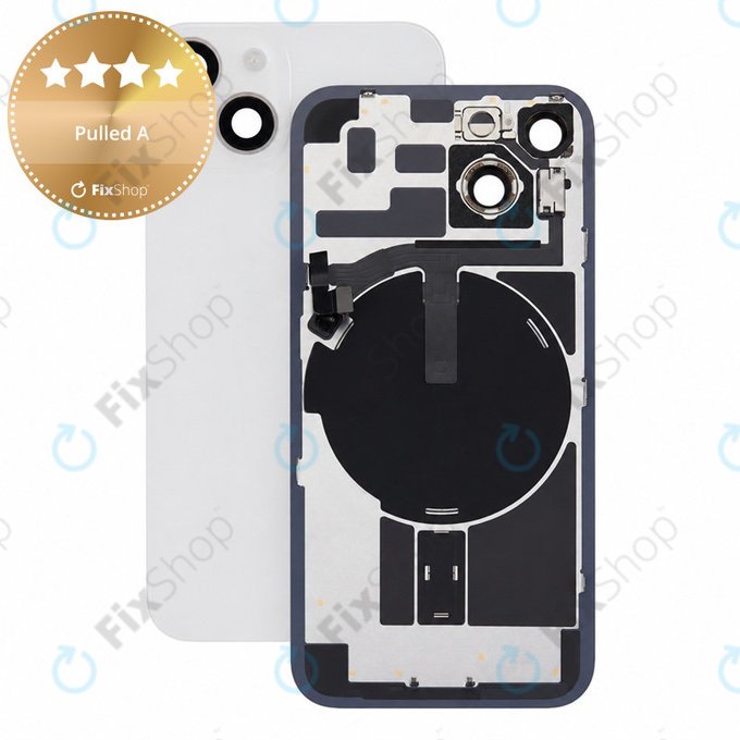 Vetro scocca posteriore per iPhone 14, Starlight, Pulled A
