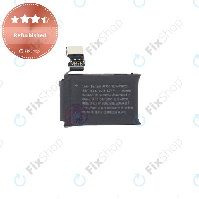 Batteria per Apple Watch 2 38mm, 273mAh, A1760, Refurbished