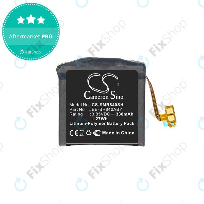 Batteria per Samsung Galaxy Watch 3 45mm R840, R845, 330mAh, Li-Pol, 3.85 V, EB-BR840ABY, HQ
