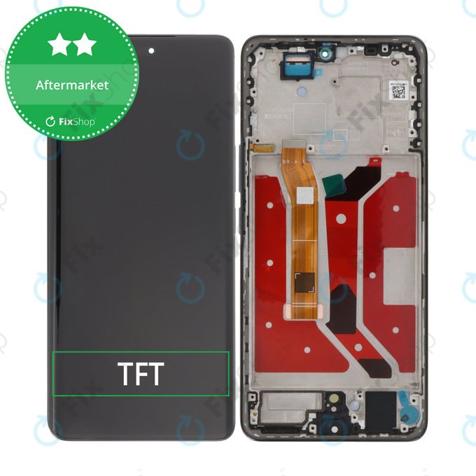 Schermo per Honor Magic7 Lite, Black, Vetro touch con cornice