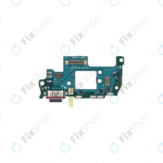Scheda PCB connettore di ricarica per Samsung S23 FE S711B, GH96-16217A, Genuine Service Pack