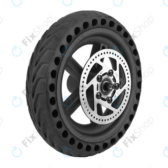 Ruota posteriore con disco freno per Xiaomi Mi Electric Scooter 1S, 2 M365, Essential, Black