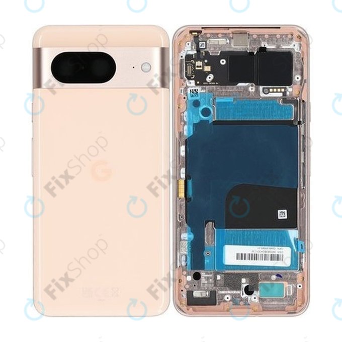 Cover batteria per Google Pixel 8 GKWS6, G9BQD, Rose, G949-00565-01, Genuine Service Pack