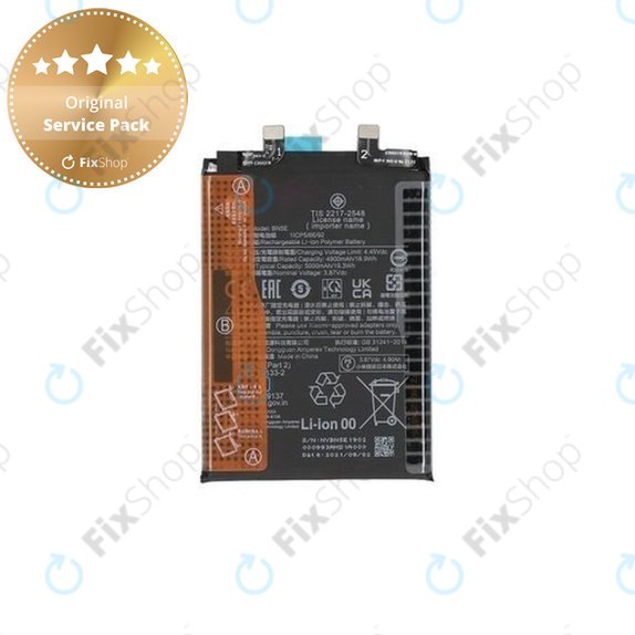 Batteria per Xiaomi Redmi Note 11 Pro 4G, 11 Pro 5G, BN5E, 46020000A2LM, 5000mAh, Genuine Service Pack