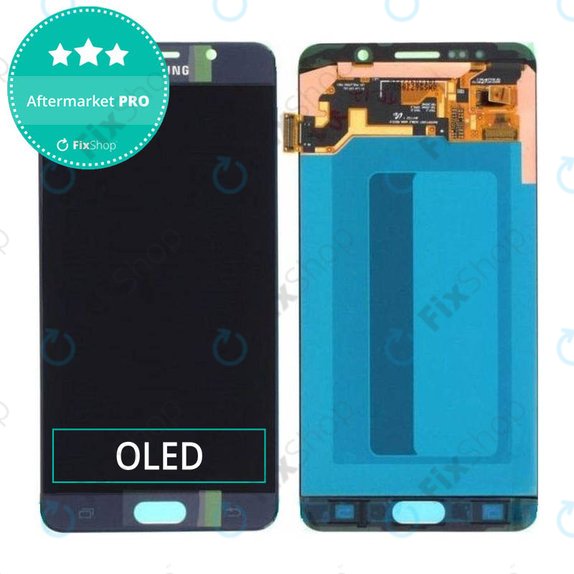 Schermo OLED per Samsung Note 5 N920F, Blue, Vetro touch senza cornice