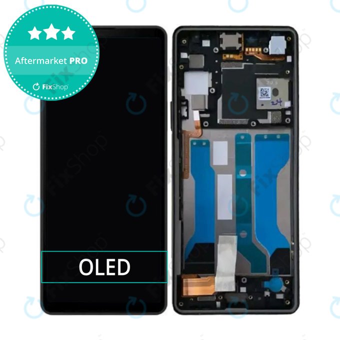 Schermo OLED per Sony Xperia 10 V, Black, Vetro touch con cornice