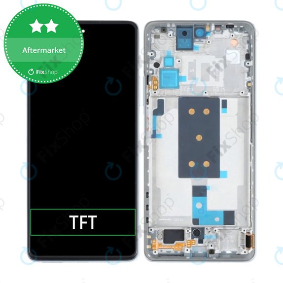 Schermo per Xiaomi 11T, 11T Pro, Moonlight White, Vetro touch con cornice