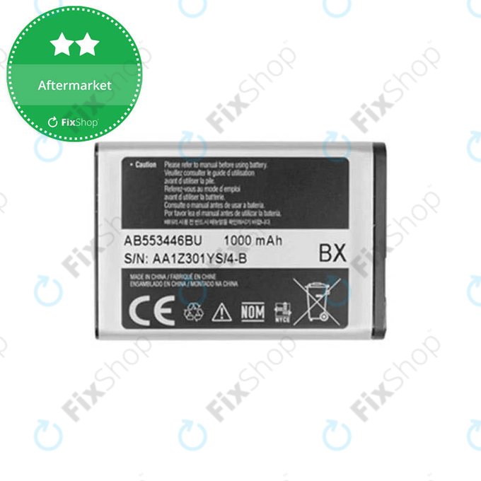 Batteria per Samsung, AB553446BU, 1000mAh