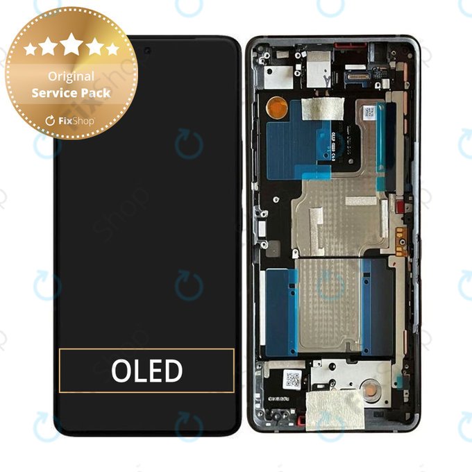 Schermo per Asus Zenfone 11 Ultra, Eternal Black, Vetro touch con cornice, B90AI00N1-R20010, Genuine Service Pack