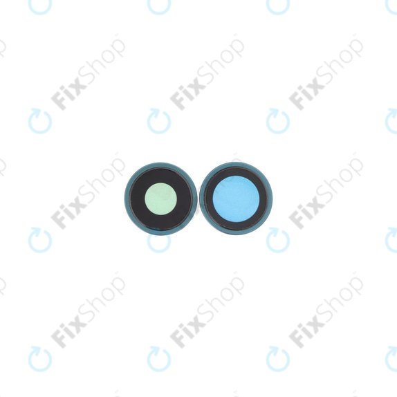 Lente fotocamera posteriore con frame 2 pz per iPhone 16, 16 Plus, Teal