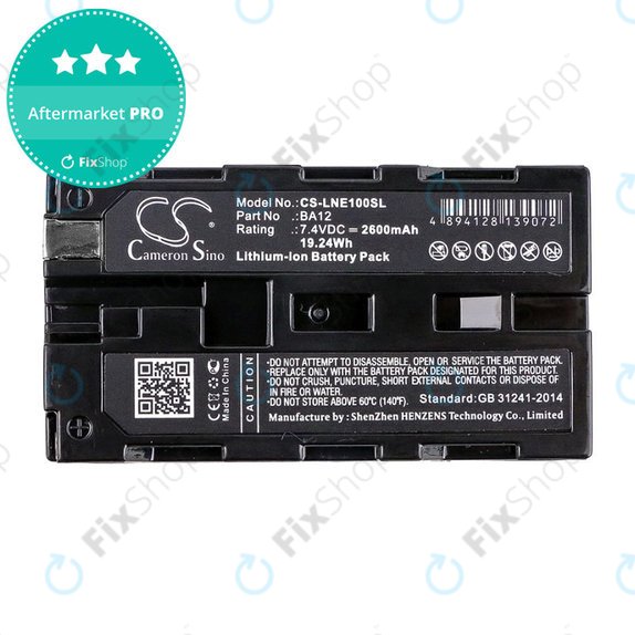 Batteria per Line 6 James Tyler Variax, Line 6 JTV Guitar, BA12, Li-Ion, 2600mAh, 7.4V, HQ