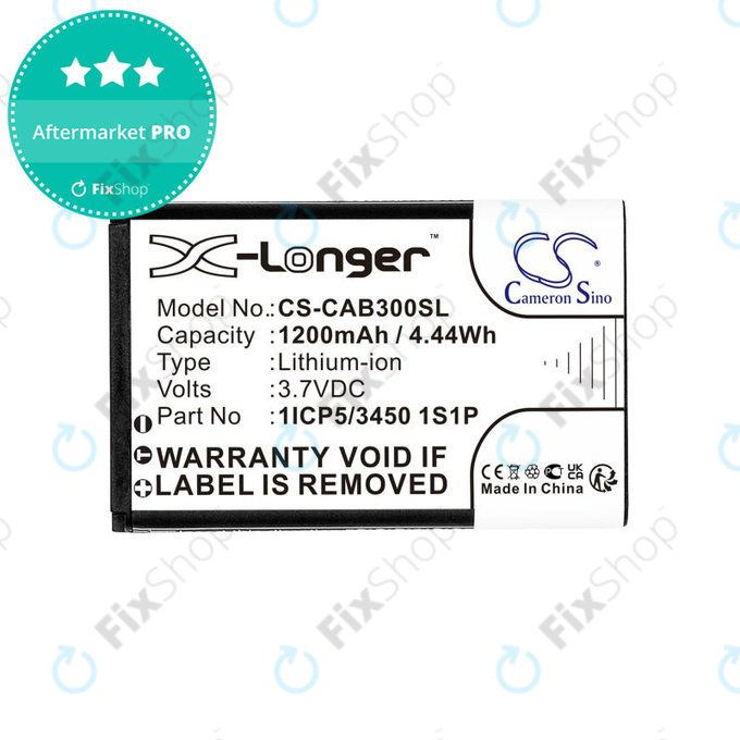 Batteria per Cat B30, 1ICP5/3450, 1S1P, Li-Ion, 3.7V, 1200mAh, HQ